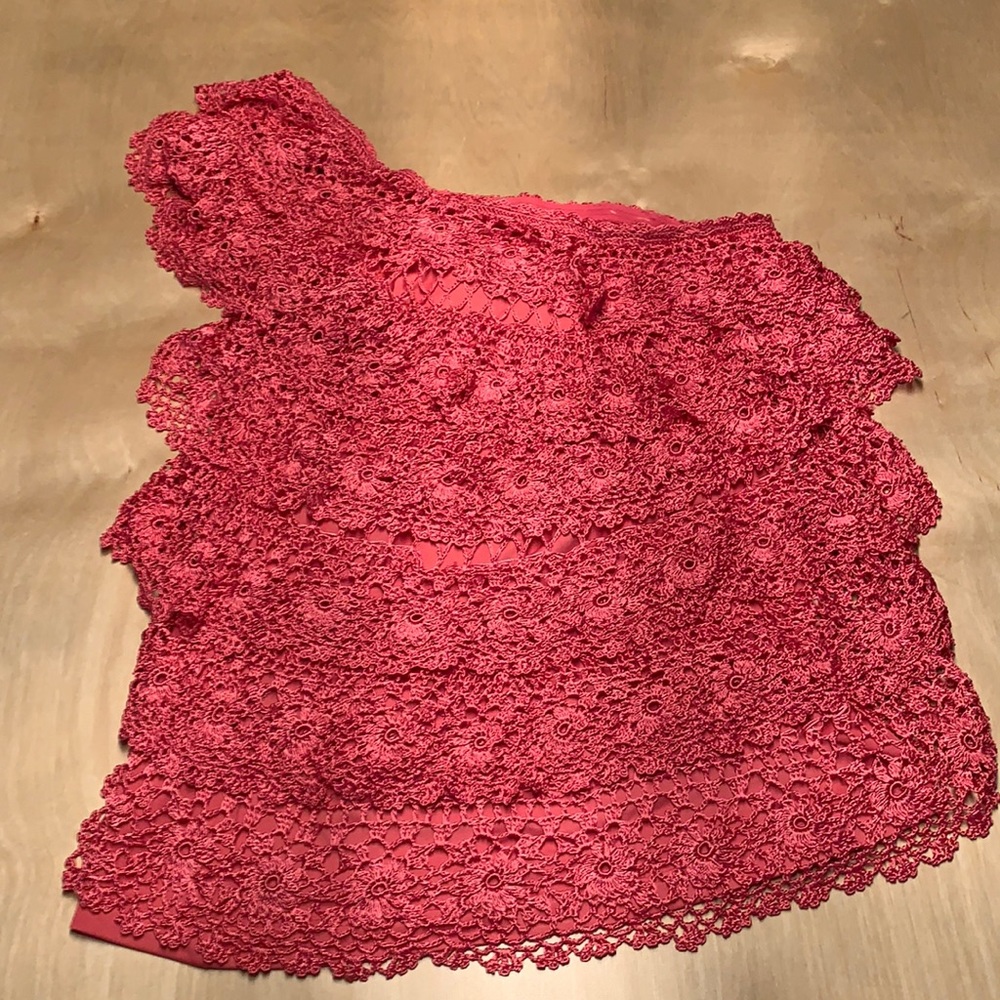 Boston Proper Lace Off The Shoulder Top SZ S/M